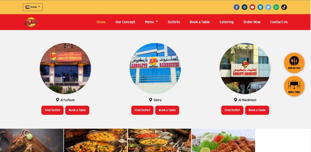 Absolute Barbecues Homepage