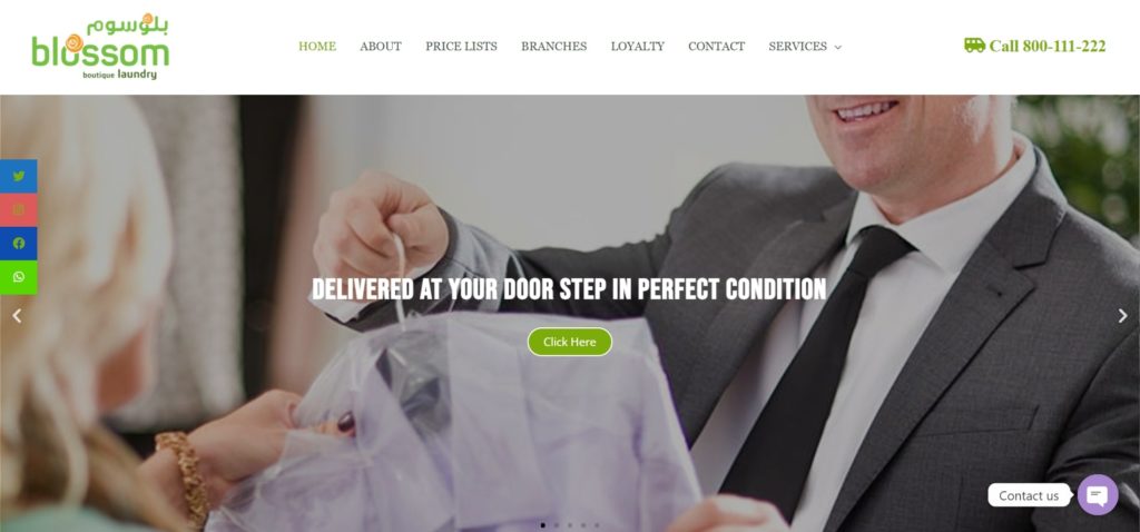 Blossom Boutique Laundry Homepage