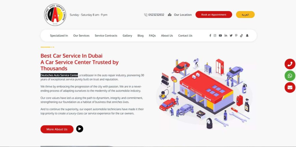 Deutsches Auto Service Center Homepage