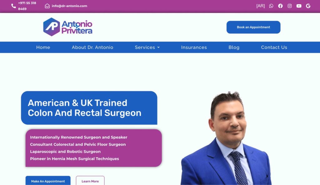 Dr. Antonio Privitera Homepage