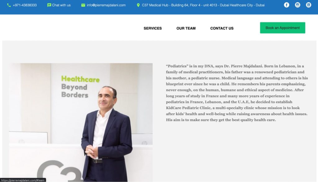 Dr. Pierre Majdalani Homepage
