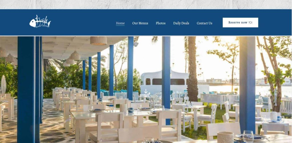 Fish Beach Taverna Homepage