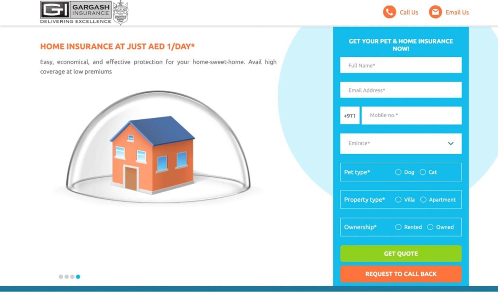 Gargash Insurance Homepage