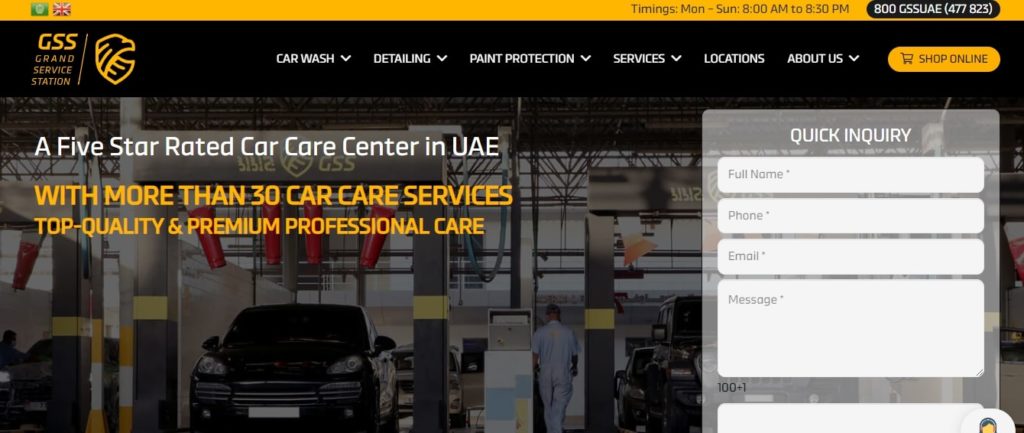 Grand Service Station Al Warqa Homepage