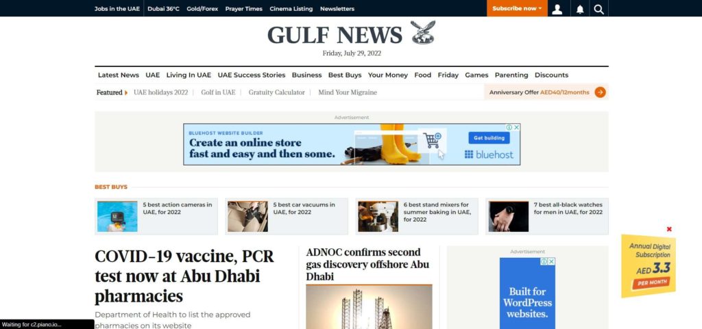 Gulf News Homepage