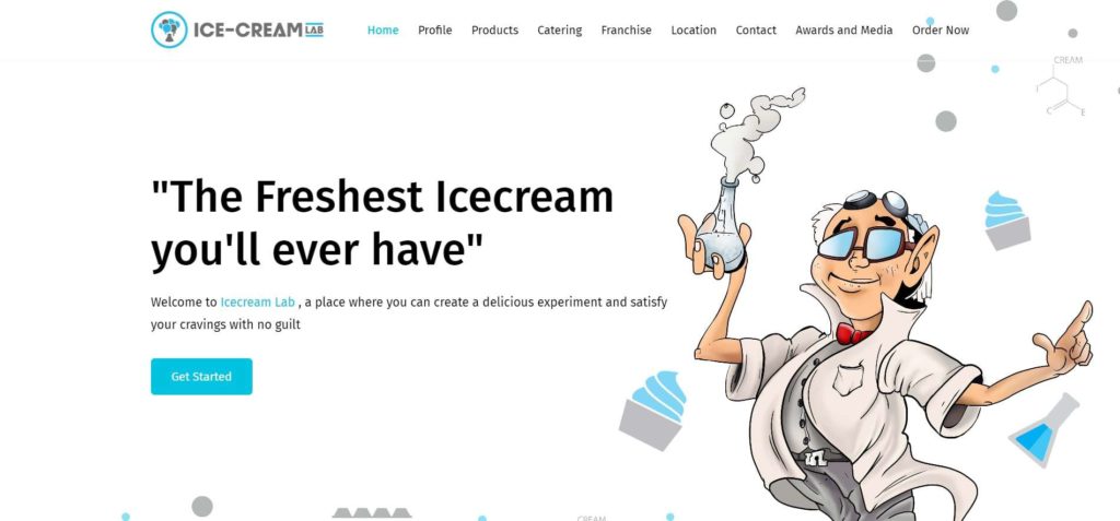 Ice Cream Lab Homepage