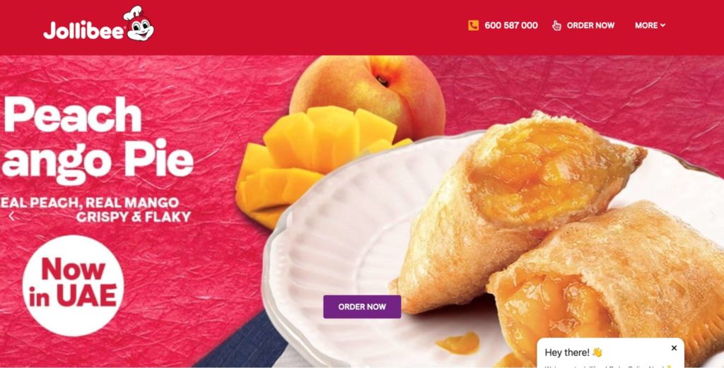 Jollibee Homepage