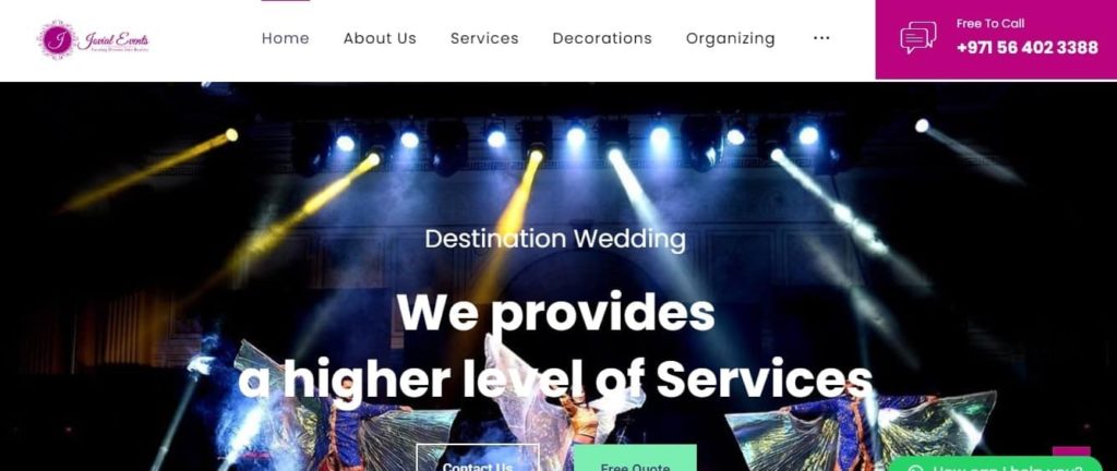 Jovial Events Wedding Planners Birthday Organizers Homepage