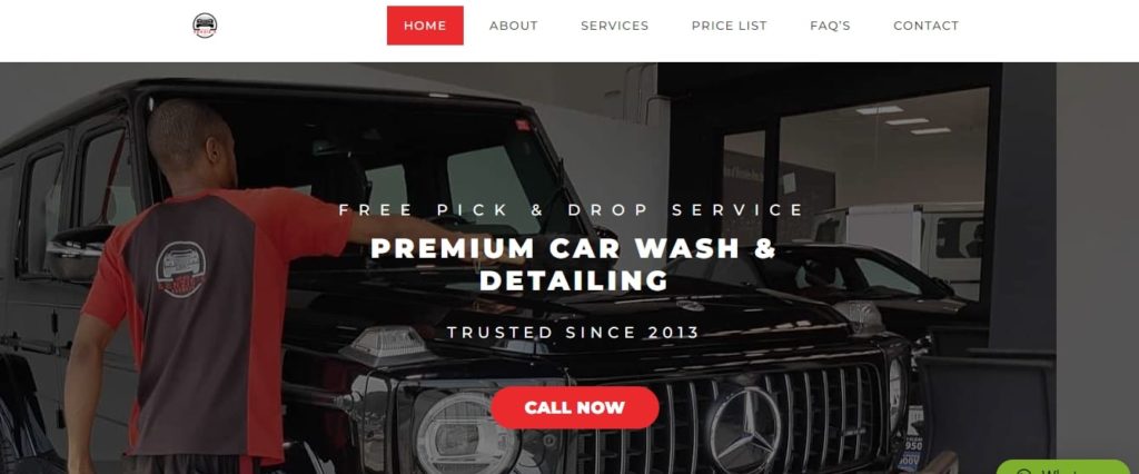 Kenzie's Car Washing & Detailing Homepage