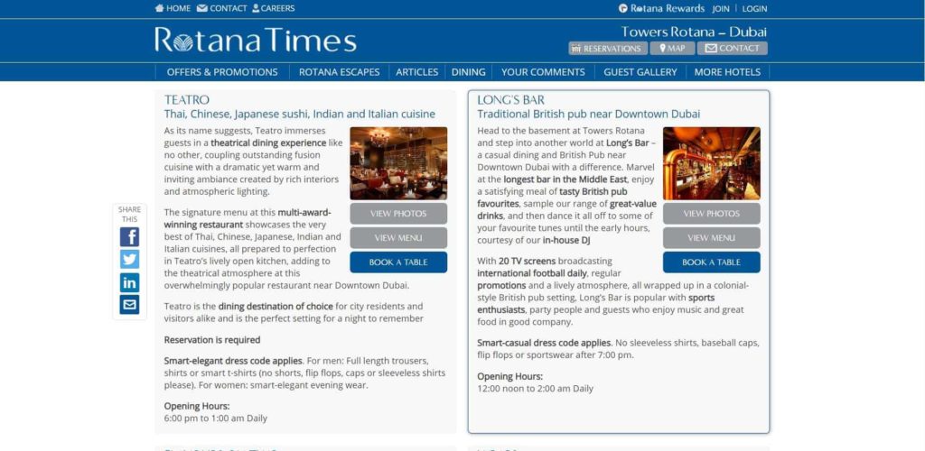 Long’s Bar Homepage