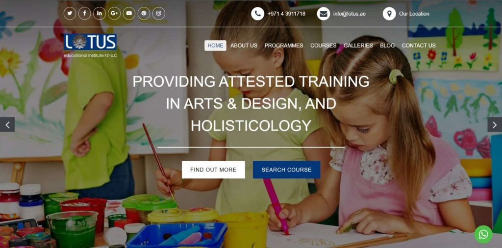 Lotus Art School Homepage