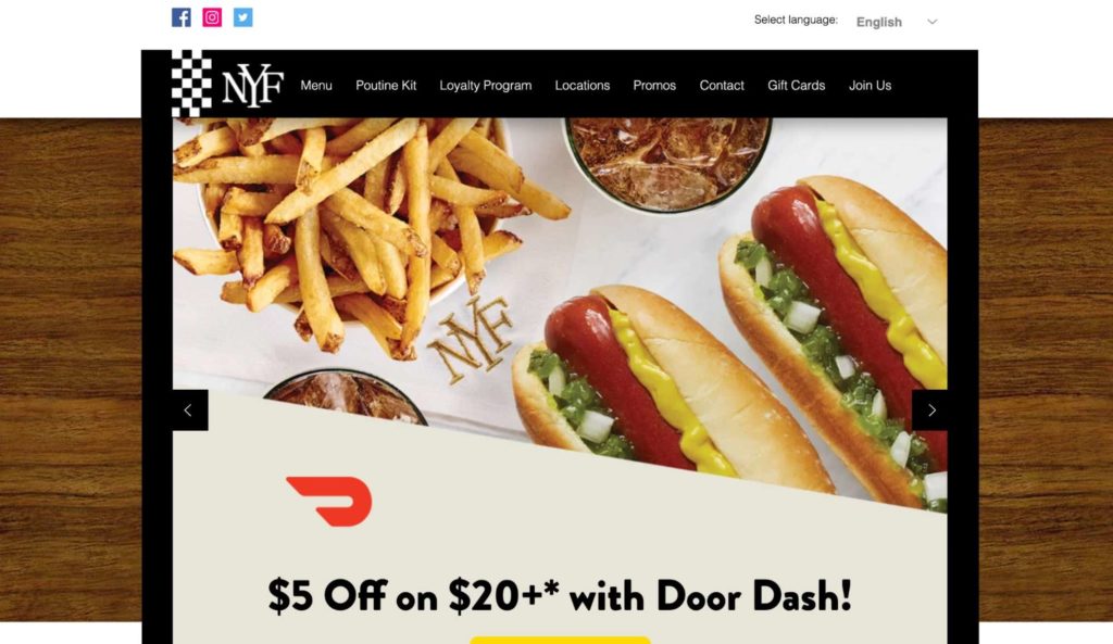 New York Fries Homepage
