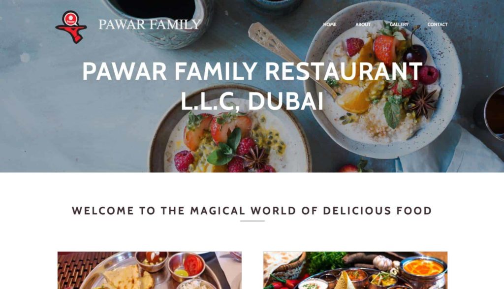Pawar Family Restaurant Homepage_1