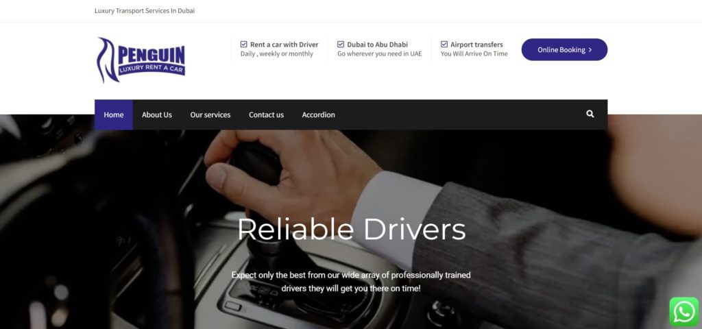 Penguin Taxi Homepage