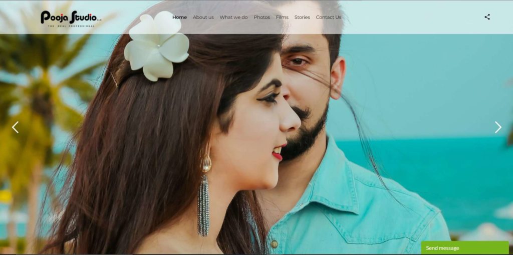 Pooja Studio Homepage