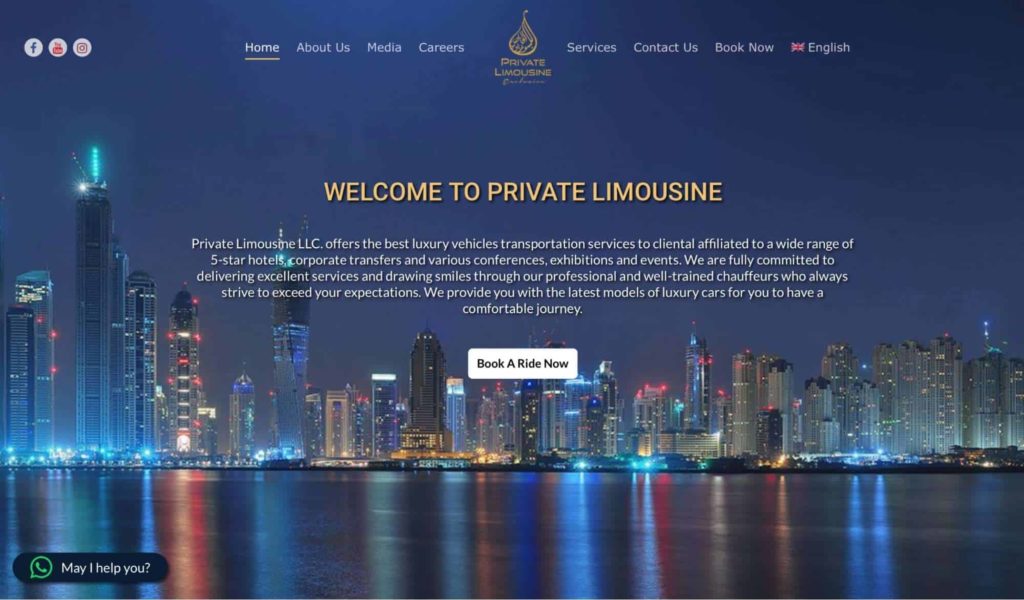 Private Limousine LLC Homepage_1