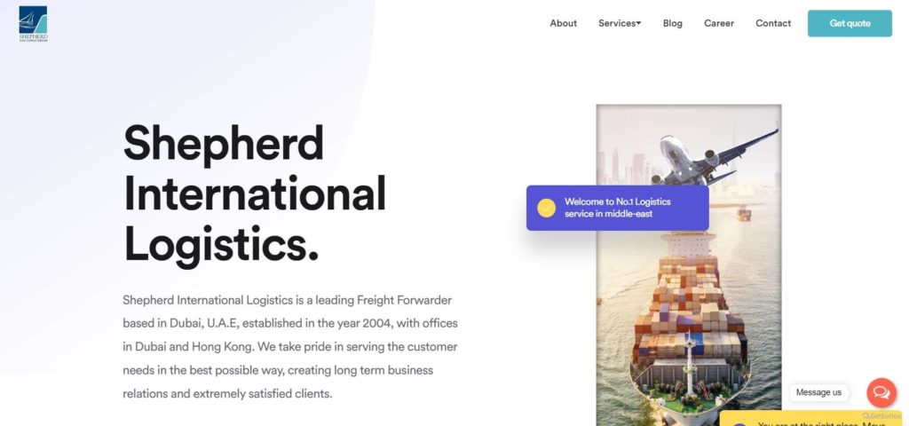 Shepherd International Logistics Homepage