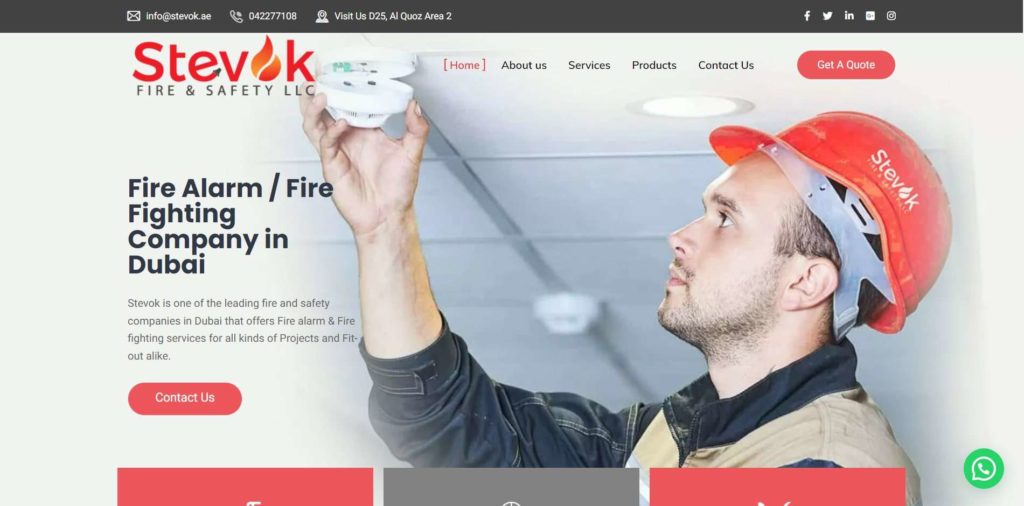 Stevok Fire and Safety Homepage