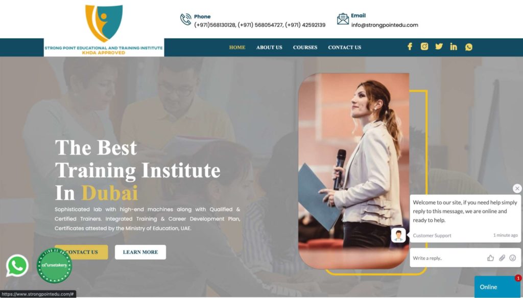 Strong Point Educational and Training Institute Homepage