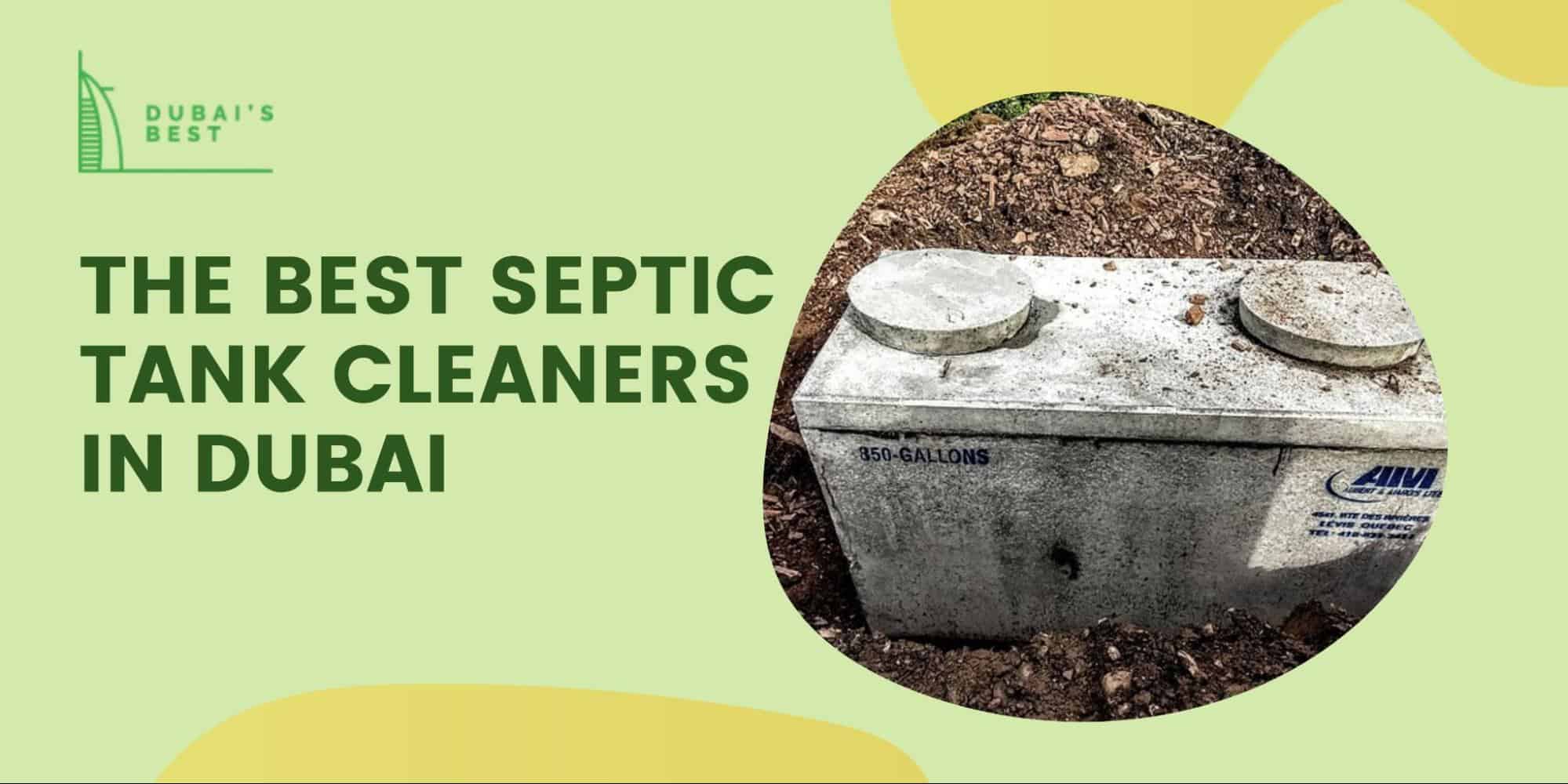 The 5 Best Septic Tank Cleaners in Dubai