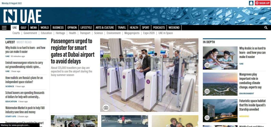 The National Homepage