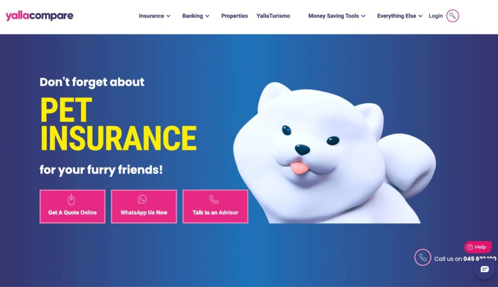 Yallacompare Homepage