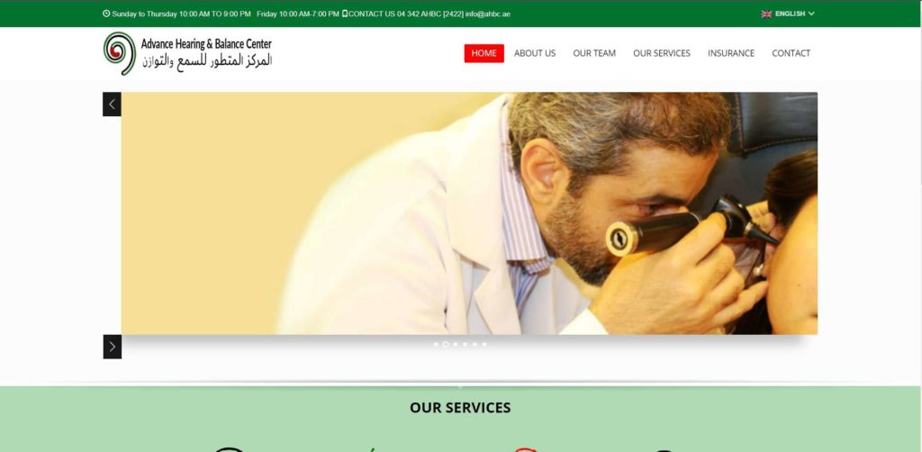 Advance Hearing & Balance Center Homepage