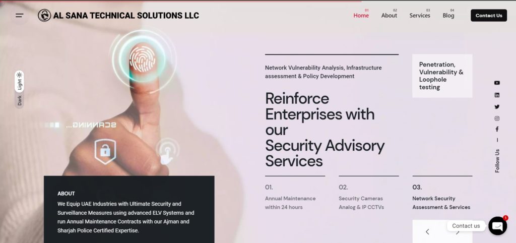 Al Sana Technical Solutions Homepage