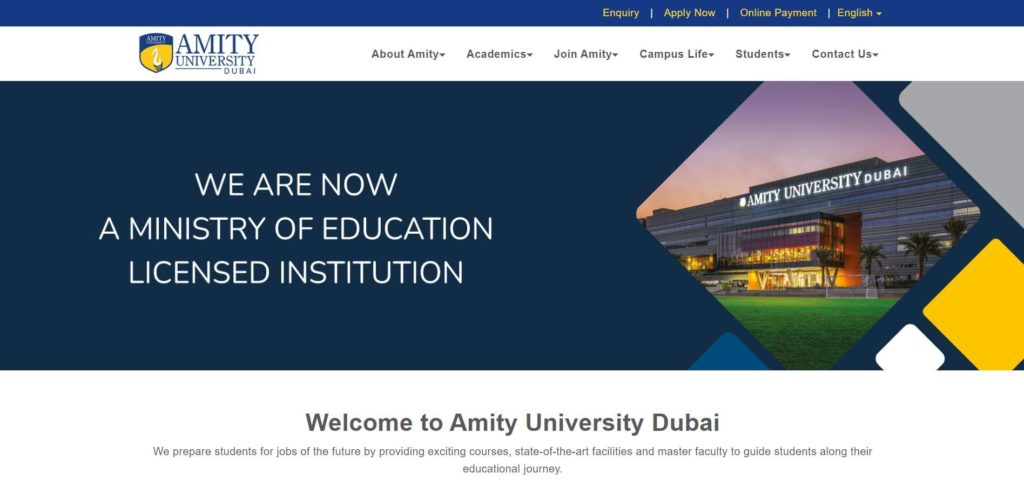 Amity University Homepage