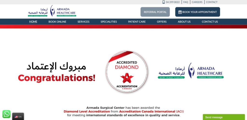 Armada Medical Centre Homepage