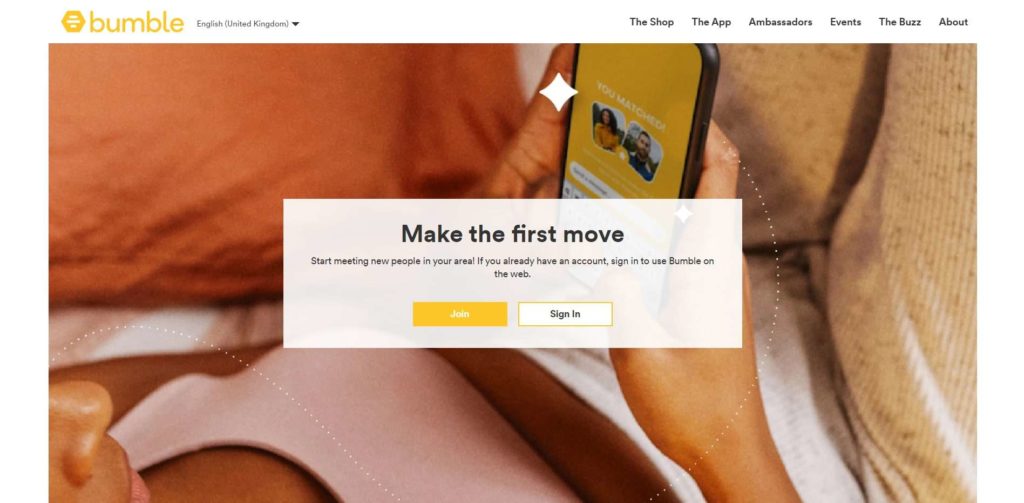 Bumble Homepage