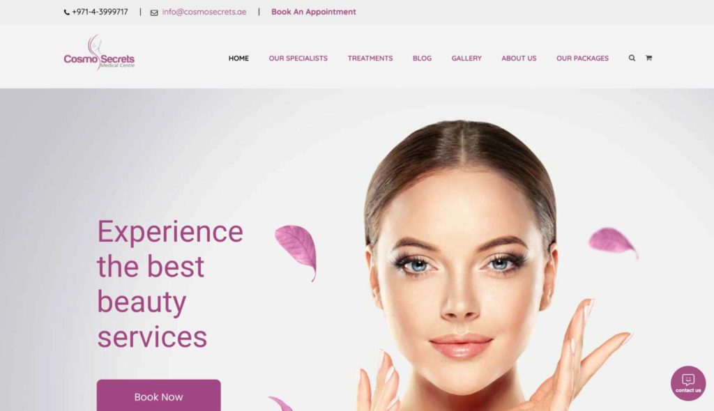 Cosmo Secrets Medical Center Homepage