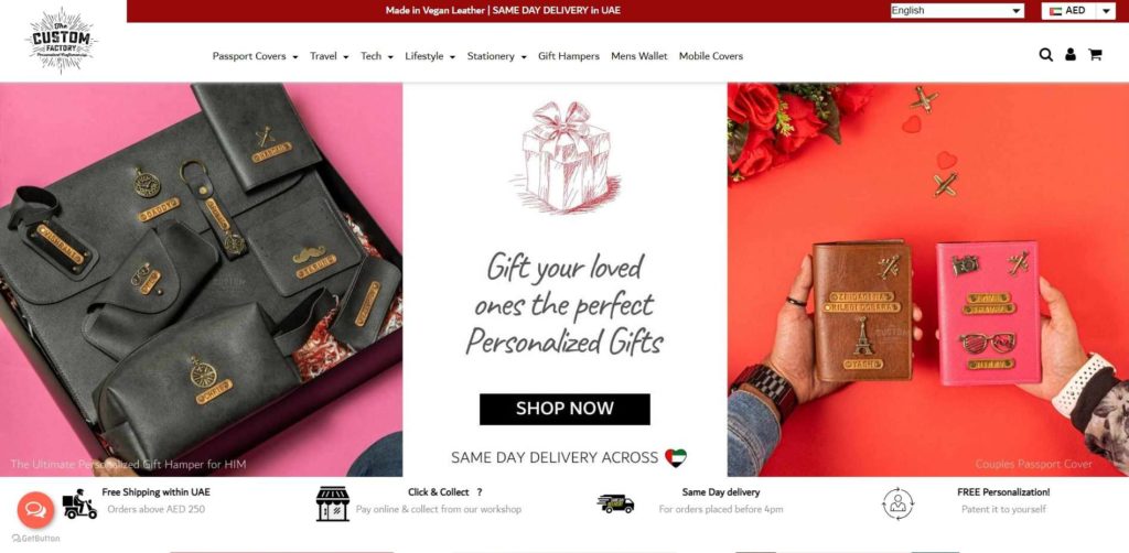 Custom Factory Homepage