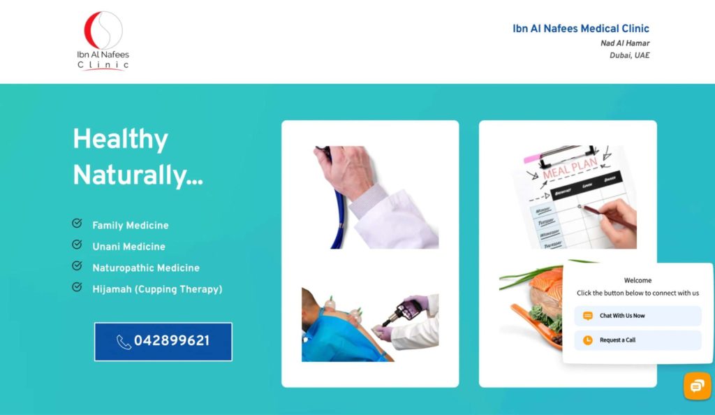 Dr. Iftikhar Ahmad Saifi of Ibn Al Nafees Medical Clinic Homepage