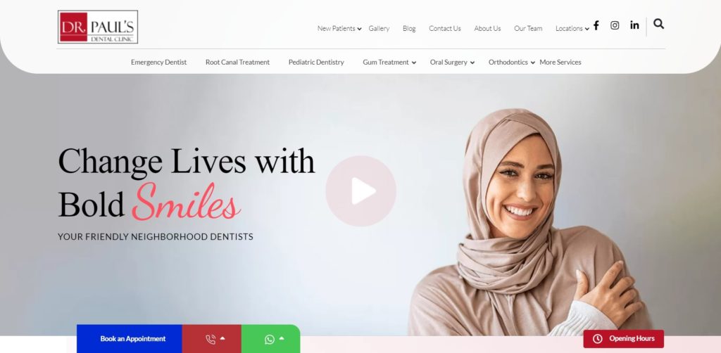 Dr. Paul’s Dental Clinic Homepage