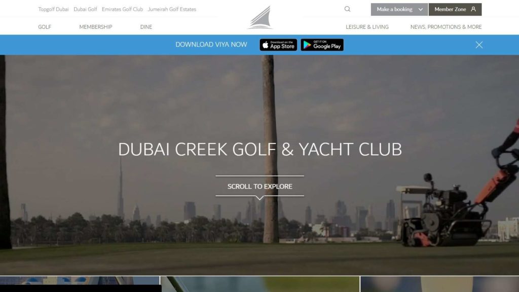 Dubai Creek Golf & Yacht Club Homepage