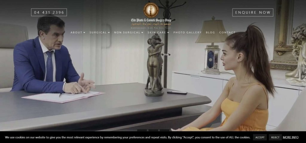 Elite Plastic & Cosmetic Surgery Group Homepage