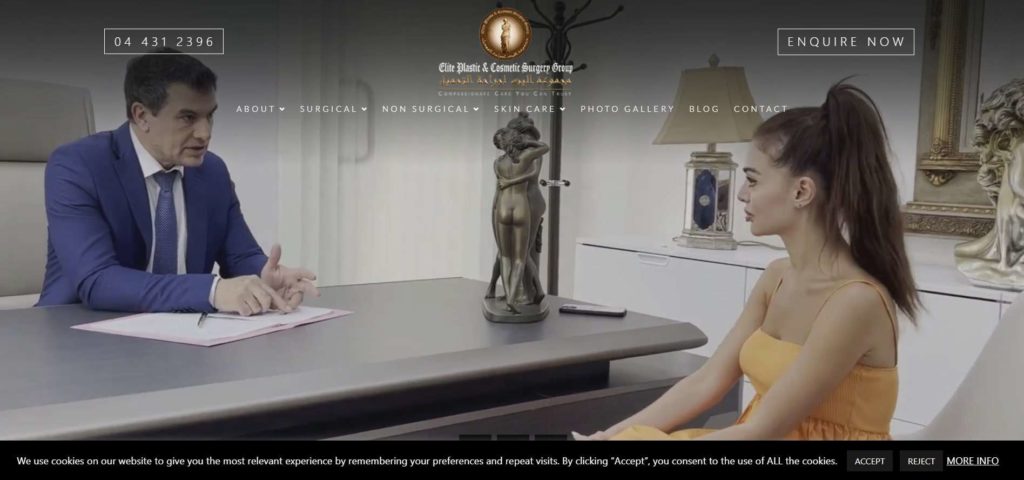 Elite Plastic & Cosmetic Surgery Group Homepage