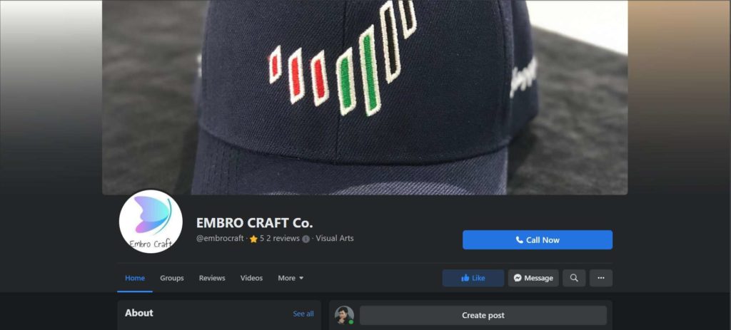 Embro Craft Homepage