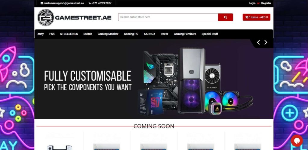 Gamestreet Homepage