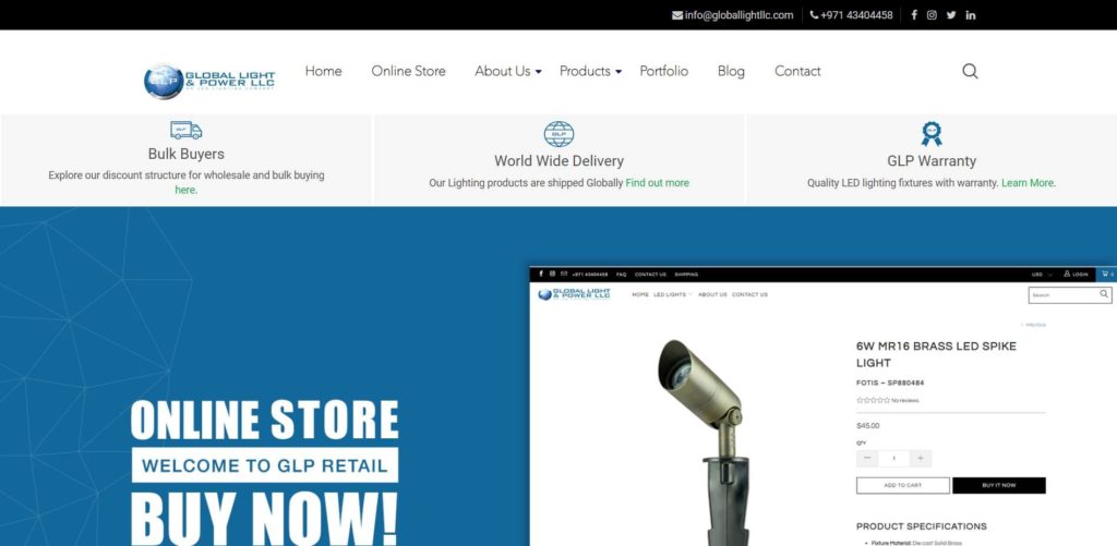 Global Light & Power LLC Homepage