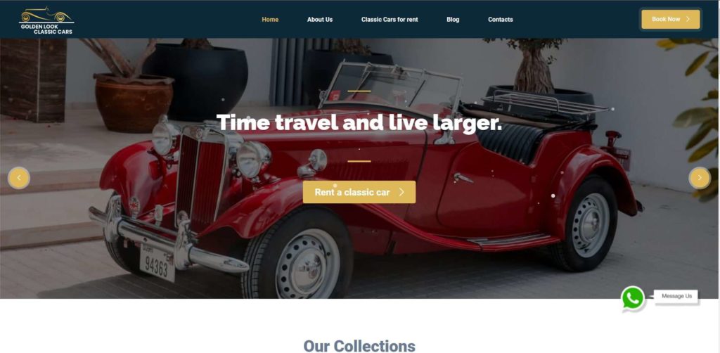 Golden Look Cars Homepage