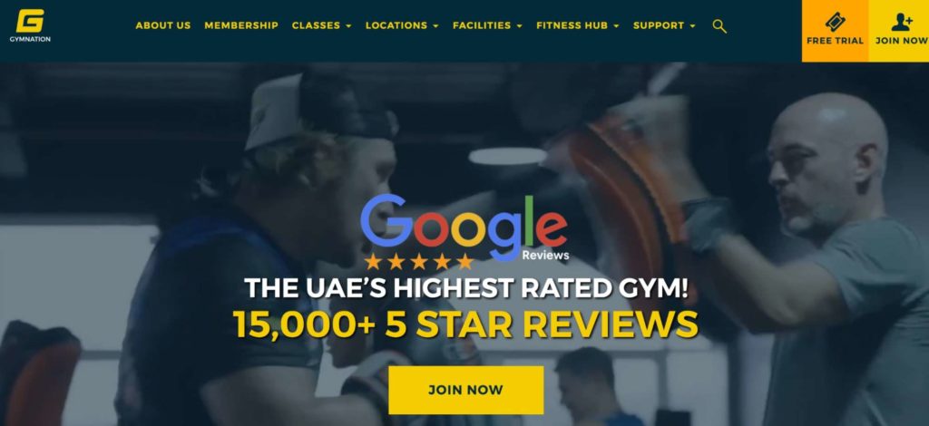 Gym Nation Homepage