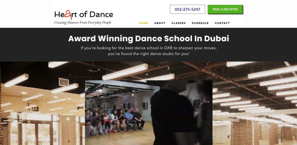 Heart of Dance Homepage