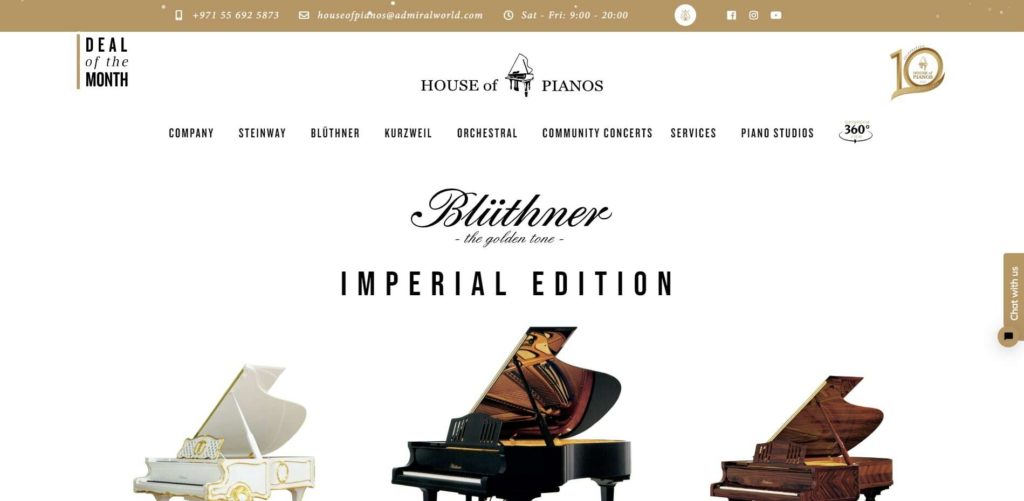 House of Pianos Homepage