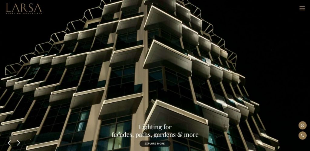Larsa Lighting LLC Homepage