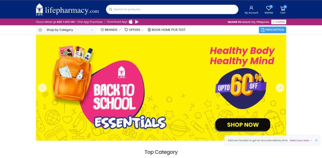 Life Pharmacy Homepage