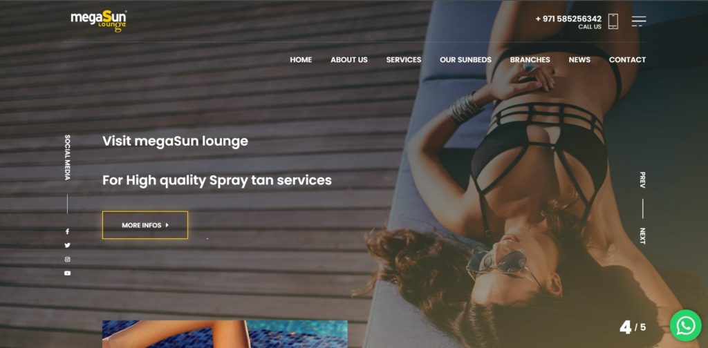 MegaSun Lounge Homepage