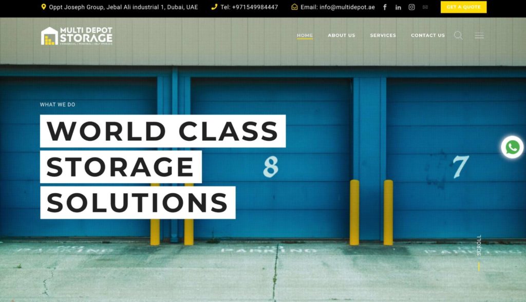 Multi Depot Storage Homepage