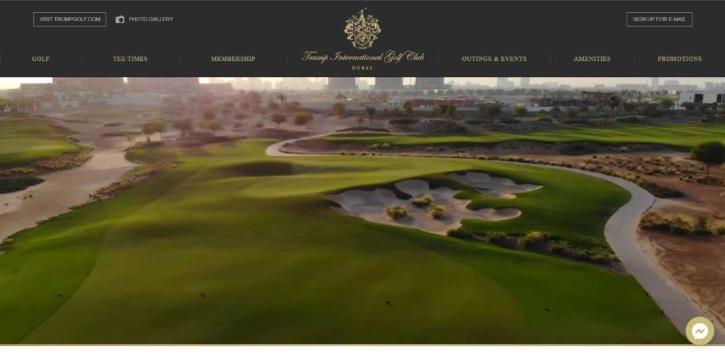 Trump International Golf Club Homepage